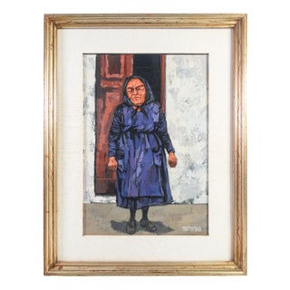 Corrado Frateantonio, Sulla Soglia, Painting, Framed For Sale