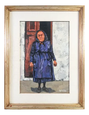 Corrado Frateantonio, Sulla Soglia, Painting, Framed