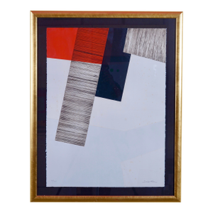 Abstract Etching With Aquatint by French Artist Jacqueline Debutler Signed 26/120
