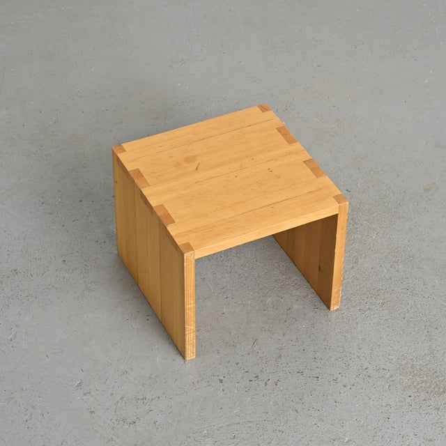 Pine Side Table, Les Arcs, France, 1970 For Sale - Image 9 of 11