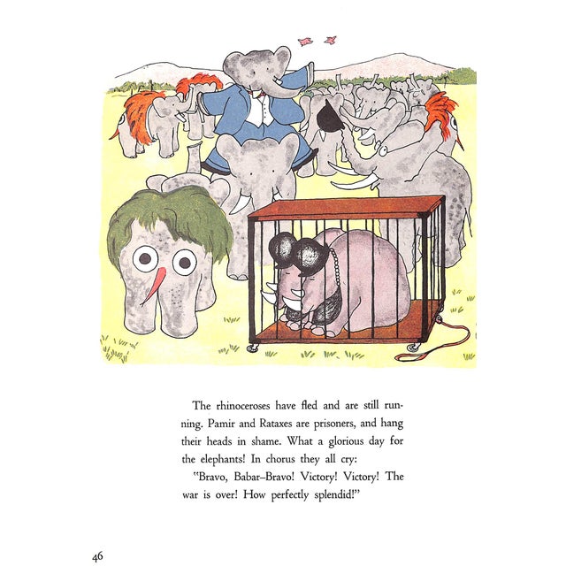 Paper "The Travels of Babar" 1962 De Brunhoff, Jean For Sale - Image 7 of 12