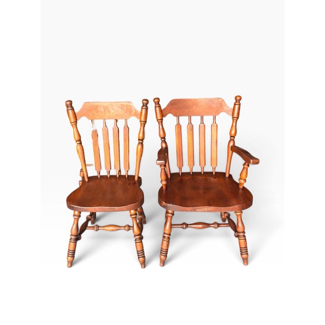 1970s Trestle Table / X Brace Legs With 6 Matching Original Chairs. A True Classic. For Sale - Image 11 of 12