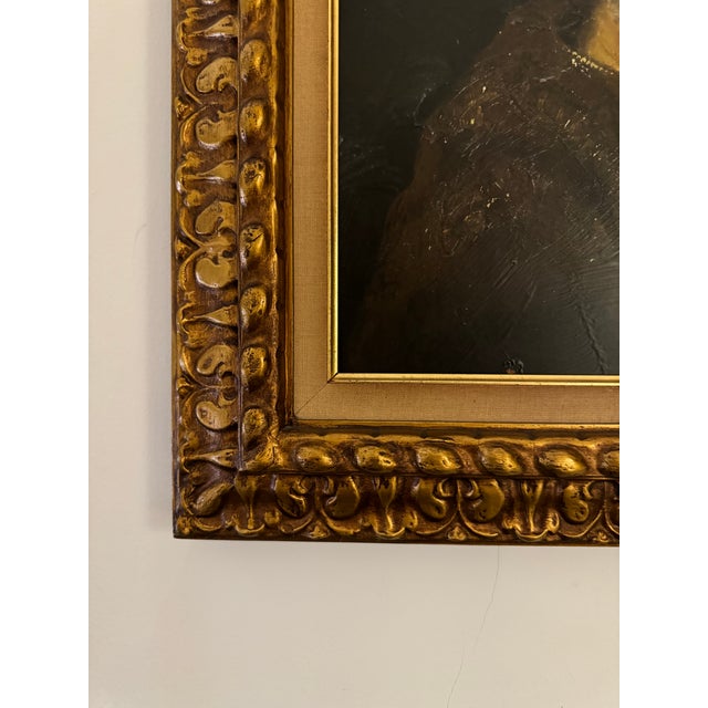 This piece features an oil painting reproduction printed on canvas, enhanced with a special resin-vinyl treatment that...