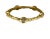 Textured 18k Gold Ring With 1 Tcw Diamonds Size 6 For Sale