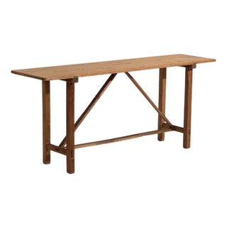 Antique Japanese Wooden Worktable For Sale