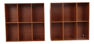 Vintage Bookshelves in Mahogany by Mogens Koch for Rud. Rasmussen, Set of 2