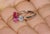 Late 20th Century Gia Certified 3.68Ct Madagascar Pink Sapphire E VVS Diamond Solid 950 Platinum 18k Gold Ring, Size 6.5 For Sale - Image 10 of 15