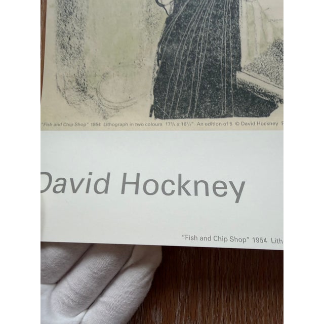 Early 21st Century David Hockney, Fish and Chip Shop, 1954, Paper For Sale - Image 5 of 9