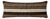 Brown Striped Kilim Lumbar Pillow Cover 15'' X 43'' For Sale