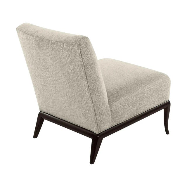 Mid-Century Modern Mid-Century Modern Style Slipper Chairs in Boucle -Set of 2 For Sale - Image 3 of 4