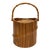 Vintage Ice Bucket With Bamboo Handle For Sale