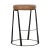 Tan Tufted Nubuck Leather Counter Stool For Sale - Image 8 of 11