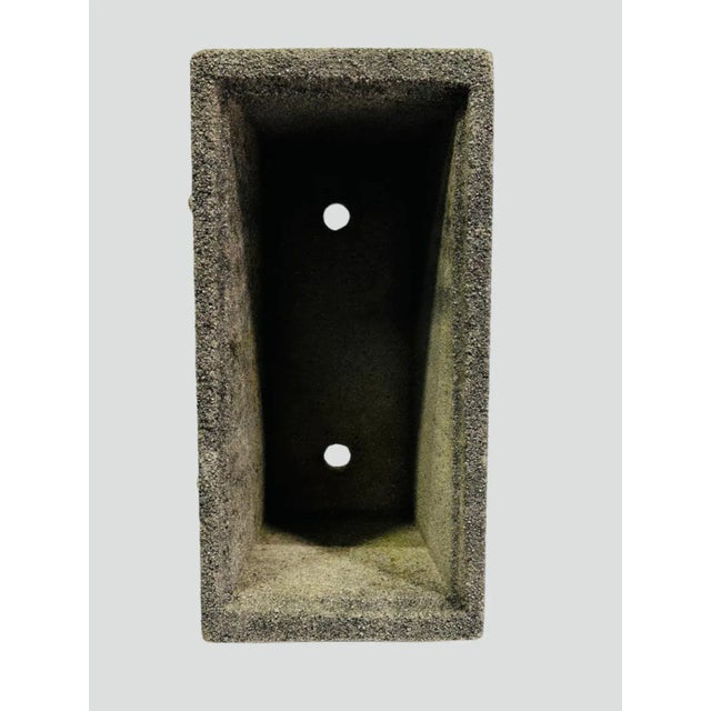 This exquisite pair of vintage concrete lion head planters brings timeless elegance and durability to any outdoor setting....