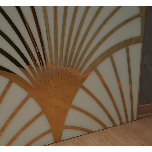 Early 21st Century Murano Brass and Glass Wall Panel, 2000s For Sale - Image 5 of 15