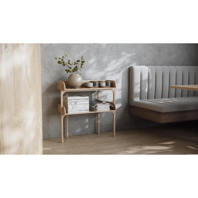 Gold White Oak Utility Shelf by Rachael Heritage For Sale - Image 8 of 9