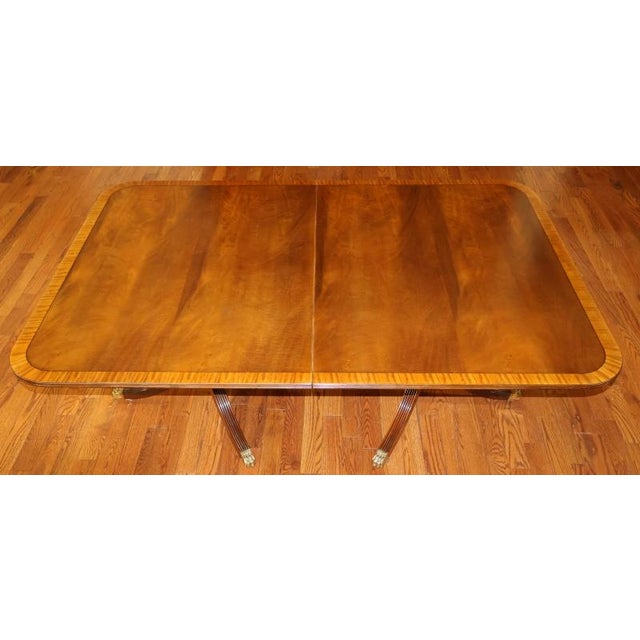 1980s Kittinger Flame Mahogany Regency Style Conference Dining Table For Sale - Image 17 of 17