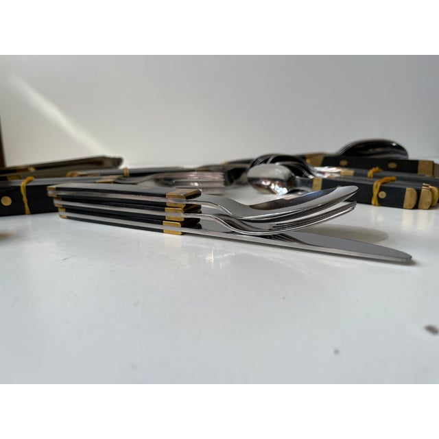 Mid-Century Swedish Viktor Cutlery Service from Gense, 1970s, Set of 47 For Sale - Image 6 of 8