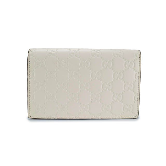 Early 21st Century Gucci Gg Guccissima White Mini Cherry Gold Tone Hardware Chain Shoulder Bag For Sale - Image 5 of 11