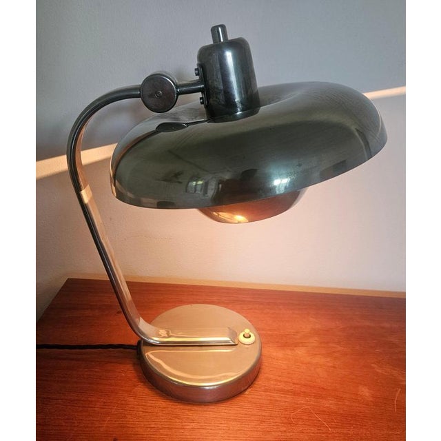 Functionalism Art Deco Bauhaus Chrome Table Lamp by Franta Anyz, 1930s For Sale - Image 17 of 18