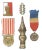 Vintage French & Polish Medal Collection, S/5 For Sale
