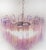 Murano Glass Tube Chandelier with 36 Amethyst Glass Tube, 1990s For Sale - Image 3 of 11