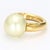 18k Yellow Gold Pearl Cocktail Ring - Size 3.25 For Sale - Image 4 of 6