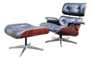 Set of 670 Lounge Chair with Ottoman by Charles & Ray Eames for Herman Miller, 1970s