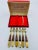 Vintage Thai Bronze Samakee Set of 6 Cocktail Forks in Original Box For Sale In Los Angeles - Image 6 of 6