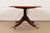 Brown Baker Furniture Style Georgian Banded Mahogany Pedestal Coffee Table For Sale - Image 8 of 9