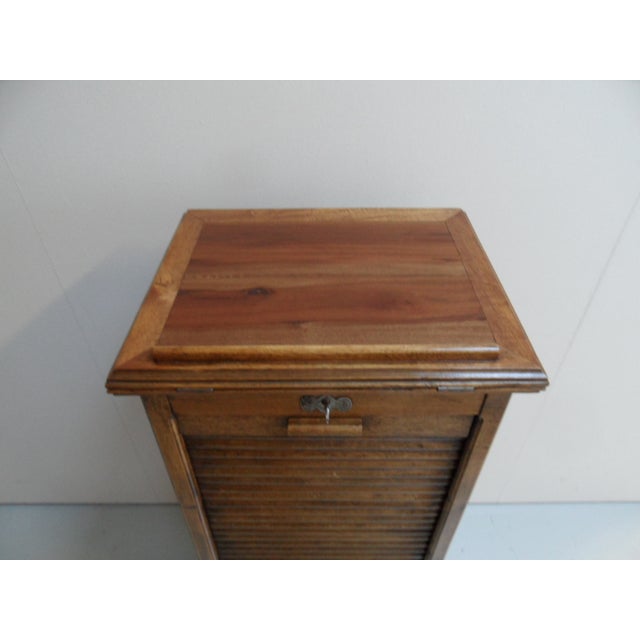Filing Cabinet with Roller Shutter with Lectern, 1890s For Sale - Image 4 of 12