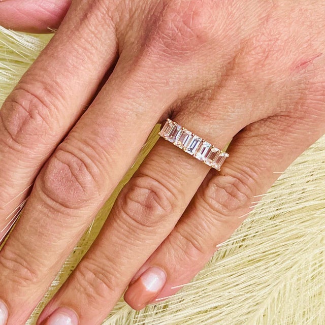 Natural Sapphire Ring Size 6.5 14k R Gold 3.36 TCW Certified $3,950 217067 This is a Unique Custom Made Glamorous Piece of...