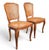 Pair of Italian Louis XV Style Double Cane Back Walnut Dining Chairs With Hand Caning, Made in Italy, Mid-Century For Sale In Washington DC - Image 6 of 18