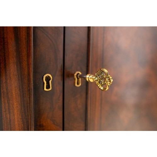 Brown Theodore Alexander English Style Mahogany Leather Top Partners Desk For Sale - Image 8 of 11