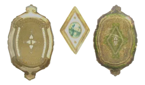 Midcentury Italian Florentine Trays & Plaque, Set of 3