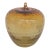 Amber Glass Apple Sculpture Large Mid Century Modern Honeycomb Pattern 5086b For Sale