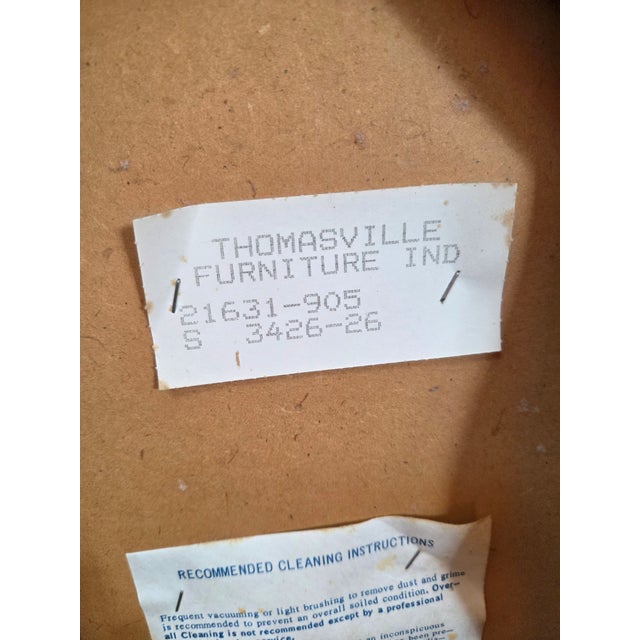 Mid 20th Century Queen Ann Style Ottoman / Footstool by Thomasville For Sale - Image 11 of 12