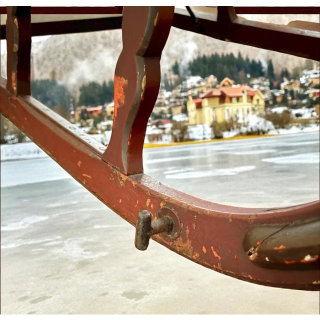 Late 19th Century Antique Late 1800's Scandinavian Arretikker Sleigh For Sale - Image 5 of 10