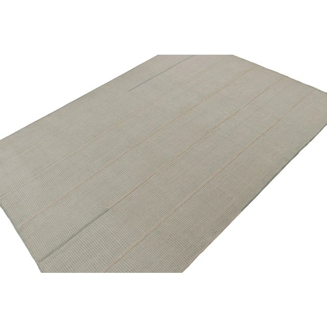 Handwoven in wool, a 10x14 Kilim from a bold new line of contemporary flatweaves by Rug & Kilim. On the Design: Connoting...