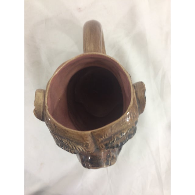 English Majolica Bulldog Pitcher For Sale - Image 6 of 7