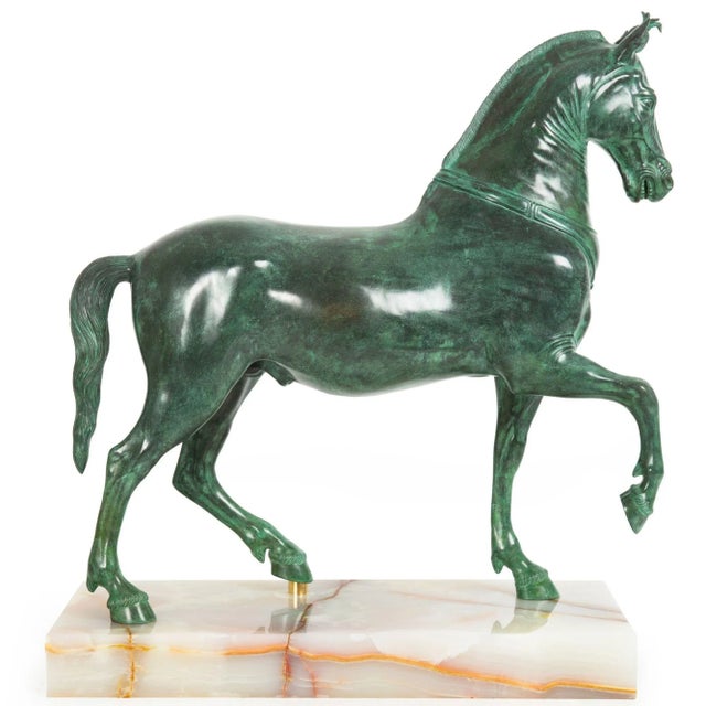The Herculaneum Quadriga Horse "Cavallo Mazzocchi" After Antiquity For Sale - Image 4 of 18