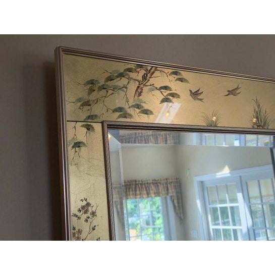 Mid-Century Modern Vintage La Barge Chinoiserie-Style Brass Gilt Frame Mirror For Sale - Image 3 of 5