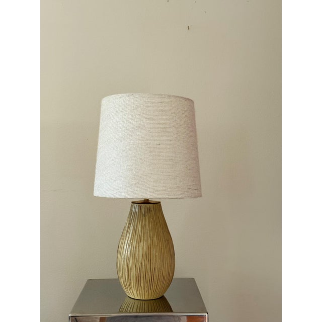 1940s Earthenware Table Lamp by Greta Runeborg for Upsala-Ekeby, 1940s For Sale - Image 5 of 14