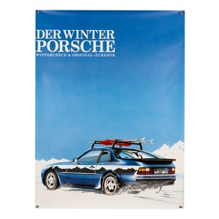 Porsche the Winter Poster, 1985 For Sale