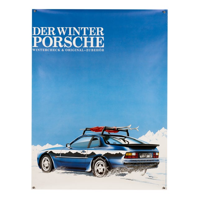 Porsche the Winter Poster, 1985 For Sale