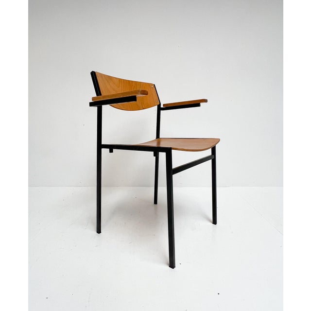 Vintage Stackable Chairs by Gijs Van Der Sluis, 1970s, Set of 6 For Sale - Image 9 of 16