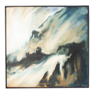 1960s Oil on Board Abstract Painting by James L. Bruch
