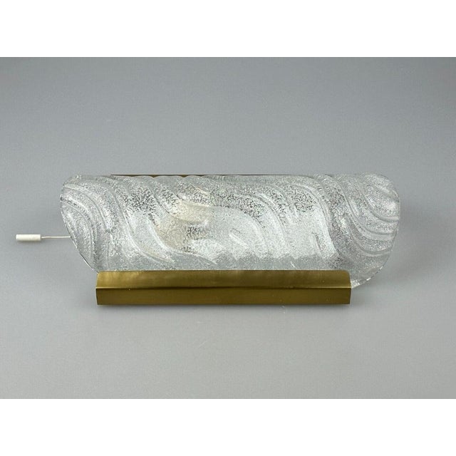 Wall Lamp in Ice Glass Design from Fischer Leuchten, 1970s For Sale - Image 15 of 18