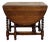 Antique English Table Drop Leaf Gateleg Barley Twist Oak Oval C. 1920-30s For Sale