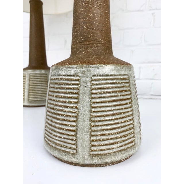 Ceramic Danish Ceramic Table Lamps by Esben Klint for Le Klint and Palshus, 1960s, Set of 2 For Sale - Image 7 of 16