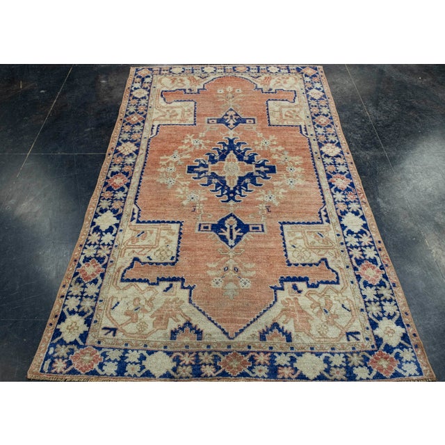 Turkish Vintage Rug 4'1" x 6'8" #17117 Explore a curated collection of hallway runners, wool rugs, and handmade...